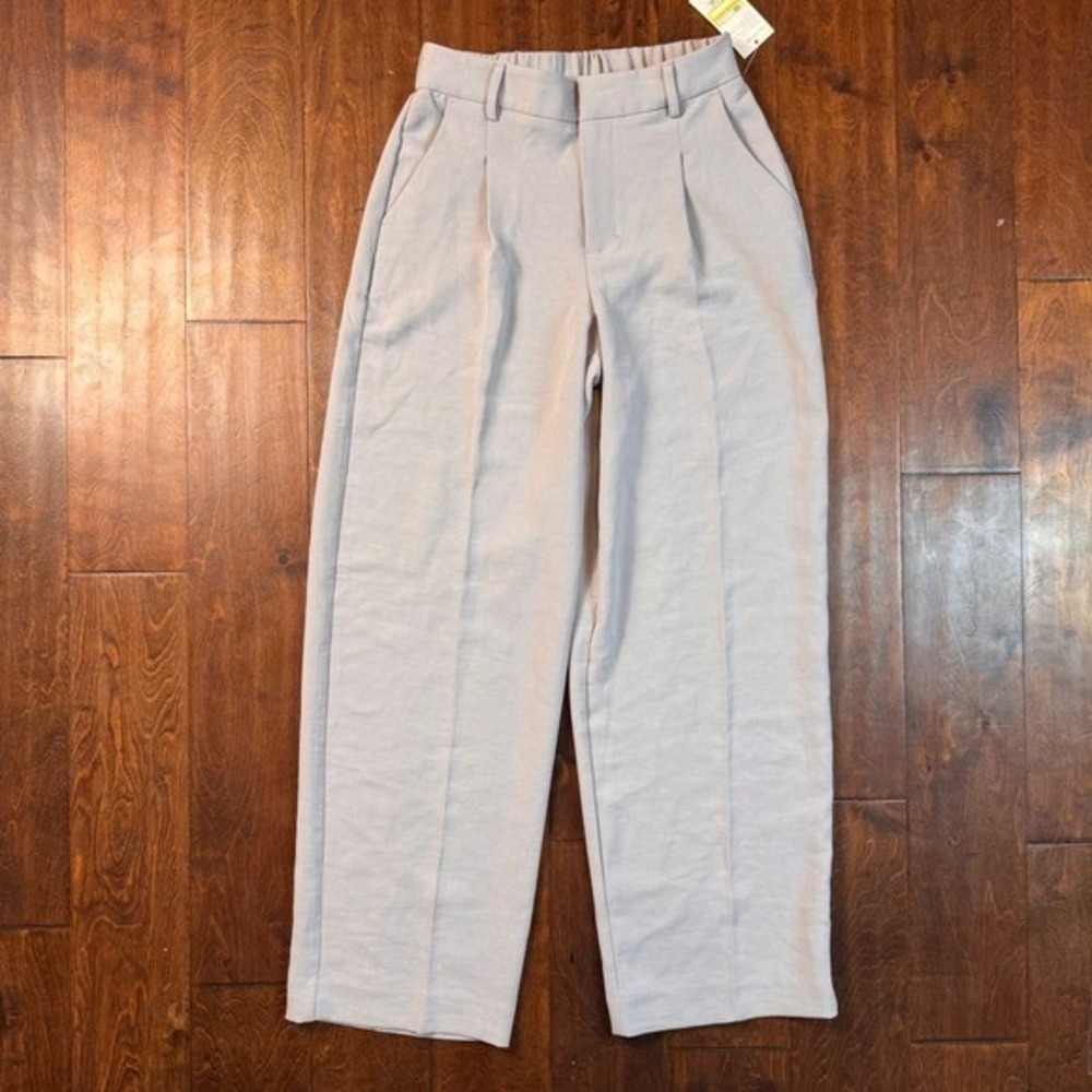 A New Day Women Gray Wide Leg High Rise Trousers Pants Size 2 NEW Career